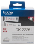 Brother DK-22251 62mm Black/Red Continuous Label Roll