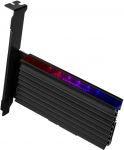 SilverStone SST-ECM24-ARGB PCIe Gen4 M.2 adapter card with heatsink