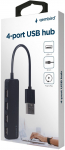 GEMBIRD 4-port USB HUB black