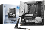 MSI B760M PROJECT ZERO motherboard, micro ATX, LGA1700, Intel B760