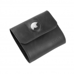 Fixed Classic Wallet for AirTag, Genuine Cowhide, Black