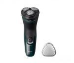 Philips Wet or Dry electric shaver X3002/00, Wet&Dry, PowerCut Blade System, 4D Flex Heads, 40min shaving / 1h charge, 5