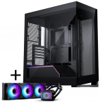 PHANTEKS NV-Serie NV5 MK2 ATX-Geh&auml;use, Tempered Glass, DRGB - Satin Black + Glacier One 360M25 Gen2 DRGB AiO Wasserk&uuml;hlu