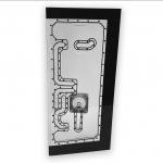 Stealkey Customs Phanteks NV7 x Stealkey D-RGB white distro plate