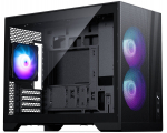 Phanteks XT M3 PC case, mini, mATX, RGB, tempered glass, 3x120mm fan, black