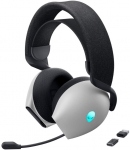 Dell Alienware Tri Mode AW725H Wireless Gaming Headset with Microphone, Noise Canceling, Over-Ear, Bluetooth, Lunar