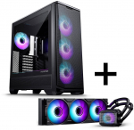 PHANTEKS Eclipse G400A PC case + Glacier M25 Gen2 AiO - black
