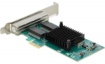 Delock PCI Express x1 to 4 x RJ45 Gigabit LAN Network Card