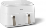 Philips 3000 series NA353/10 fryer Double 9 L Stand-alone 2750 W Hot air fryer Silver, White
