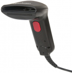 632 nm red LED, 0.127 mm, 5,000 lux maximum, KBW / RS232 / USB, 100 scans/second, black