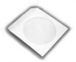 MediaRange Paper sleeves for 1 disc, with adhesive flap and window, white, Pack 100