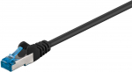 RJ-45 Patchkabel Cat 6.a S/FTP (PIMF) (schwarz, 2 Meter, 500 MHz)