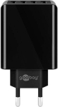4-fach USB-Ladeger&auml;t (30W) schwarz (schwarz)