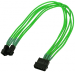 Nanoxia 4-pin Molex to 2x 3-pin adapter, 30 cm, single sleeve