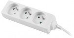 Lanberg 1.5M White Extension Cord with 3 French Sockets & Child Protection