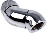Alphacool Eiszapfen angle adapter double 45&deg; rotatable G1/4 AG to G1/4 IG -...