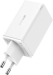 Baseus GAN6 Pro Fast Charger, 2xUSB-C + 2xUSB, 65W (white)
