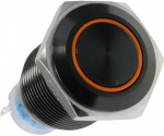 Lamptron Vandalism Switch 16mm Blackline - Orange