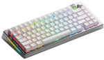 Glorious GMMK 3 Pro Wireless 75% Customizable Gaming Keyboard - Prebuilt, ANSI (US), Fox Switches, Silver