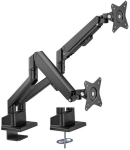 Goobay dual monitor mount with gas spring (black, for 2 monitors 17"&ndash;32")