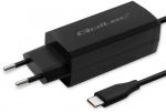 Qoltec 65W GaN charger 5V 20V 3A 3.25A USB C 3.1