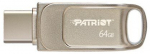 Patriot Memory Tab T560 64GB USB flash drive Dual USB 120MB/s (PS64GT560DS5D) Silver