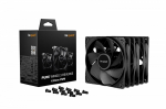 be quiet! Pure Wings 3 Fans, PWM, Reverse - 120mm, black, 3-pack