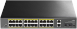 24-GbE PoE switch w/ 2 uplinks CUDY