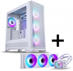 PHANTEKS Eclipse G400A PC Case + Glacier M25 Gen2 AIO - White