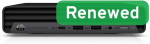HP Renewed Grade A | EliteDesk 805 G6 Desktop Mini | AMD Ryzen 5 PRO | 4650GE | 16 GB | SSD | 512 GB | AMD Radeon Graphi