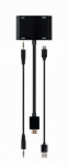 GEMBIRD HDMI male to HDMI female + VGA f