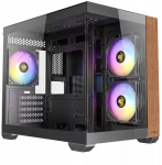 Antec CX600M Wood PC Case, Mini-Tower, Micro-ATX, Black