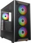 Montech XR Wood ATX midi-tower korpus, ARGB, karastatud klaas, must