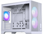 Phanteks XT M3 Mini Tower Case, mATX, RGB, 3x120mm Fans, White, Tempered Glass