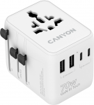CANYON Travel Adapter OnTour 70 EU/UK/US/AUS 70W White