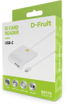 D-Fruit ID card reader USB-C DF175, white