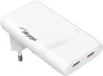 Akyga 65W USB-C&reg; Universal AC Fast Charger, White