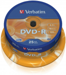 Verbatim DVD-R 16x 4.7GB 25P CB 43522