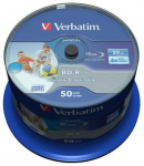 Verbatim BD-R 6x 25GB 50P CB DataLife Printable 43812