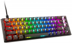 Ducky One 3 Aura Black 65% SF Gaming Keyboard, RGB LED, MX Red - US Layout
