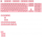 Glorious GPBT Basics Keycaps ANSI Potion Pink