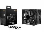 be quiet! Pure Wings 3 Fans, PWM - black, 140mm, 3-pack