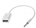 CoreParts USB to mini Jack Adapter, White