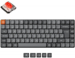 Keychron K3 Max (gray/orange, DE layout, Gateron Low Profile 2.0 Red, hot-swap, aluminum frame, RGB)