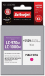 Activejet AB-1000MN Ink (replacement for Brother LC1000M/970M; Supreme; 35 ml; magenta). Prints 550% more.