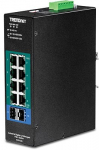 Trendnet 10-Port Industrial Gigabit L2 Managed PoE+ DIN-Rail Switch 24 - 57V