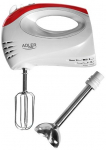 Adler | Mixer | AD 4212 | Hand Mixer | 300 W | Number of speeds 5 | Turbo mode | White