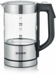 Severin WK 3458 electric kettle 0.5 L 1100 W Black, Transparent