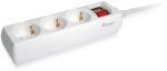 Equip Steckdosenleiste 3-fach Schuko 1,5m Kabel mit Schalter