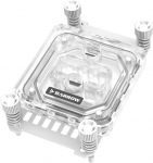 Barrow AMD CPU Water Cooler RGB Acrylic Cover, Copper Base - White